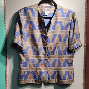 Adrianna Papell Asian inspired blouse/jacket